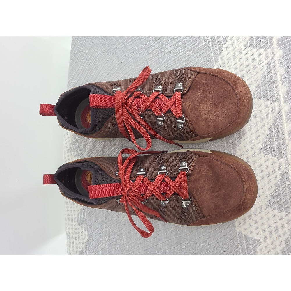 LL Bean Mens Vista Low Hikers Brown Suede Mesh Trail Shoes 508574 Size 11 M